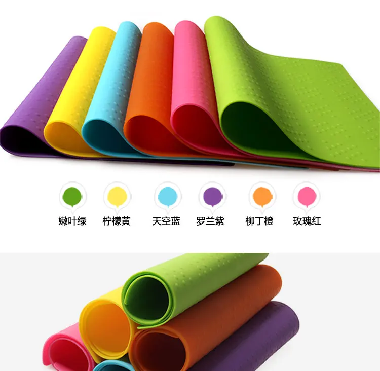 Многоцветные прямоугольник 30*40 см силиконовые коврики термостойкие Нескользящие Коврики на стол
