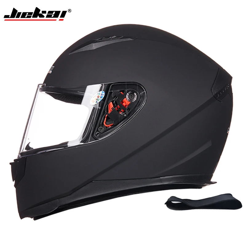 JIEKAI Full Face ABS Motorcycle Helmet Fashion Detachable Warm