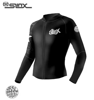 

Slinx Men Women 1109 5mm Neoprene Fleece Lining Warm Jacket Wetsuit Kite Surfing Windsurfing Swimwear Boating Scuba Diving Suit