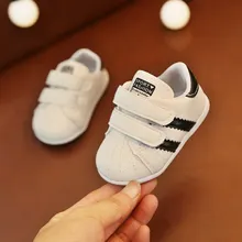 

2018 New Fashion Sneakers Newborn Baby Crib Shoes Boys Girls Infant Toddler Soft Sole First Walkers Branded Baby shoes
