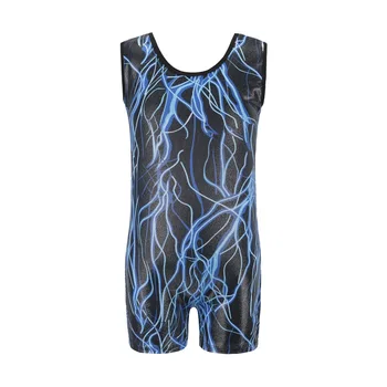 

2018 Girls Gymnastics Clothing Dance Sleeveless Printed Pattern Body Suit Ballet Gymnastics Practice Dance Clothes