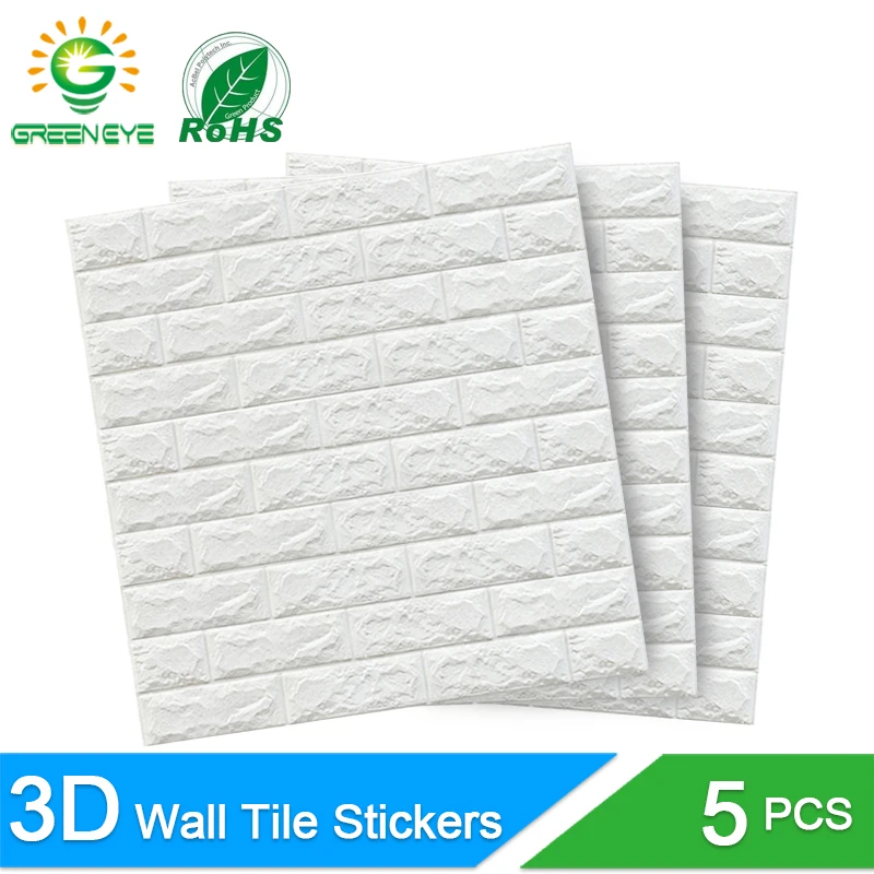 

3D WallStickers Marble Brick Peel and Self-Adhesive Wall paper Waterproof DIY Kitchen Bathroom Home Wall Decal Sticker