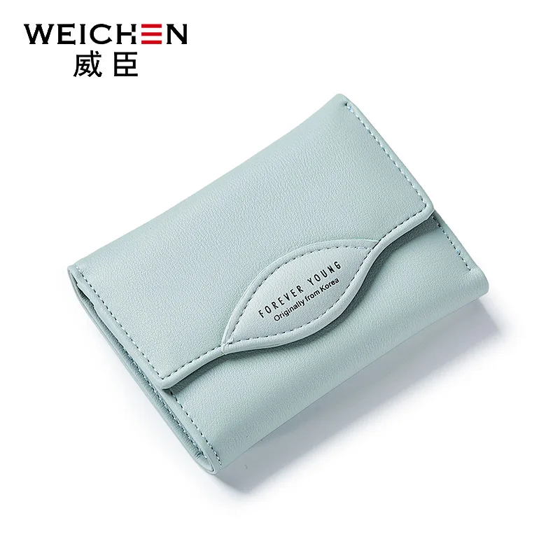 

Free shipping 2017new fashion women short wallets brand wallet PU leather solid color high quality wallets for women