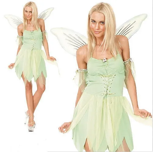 

Fairy Costumes Women Sexy Halloween Costumes Lady Green Fairytales Costumes