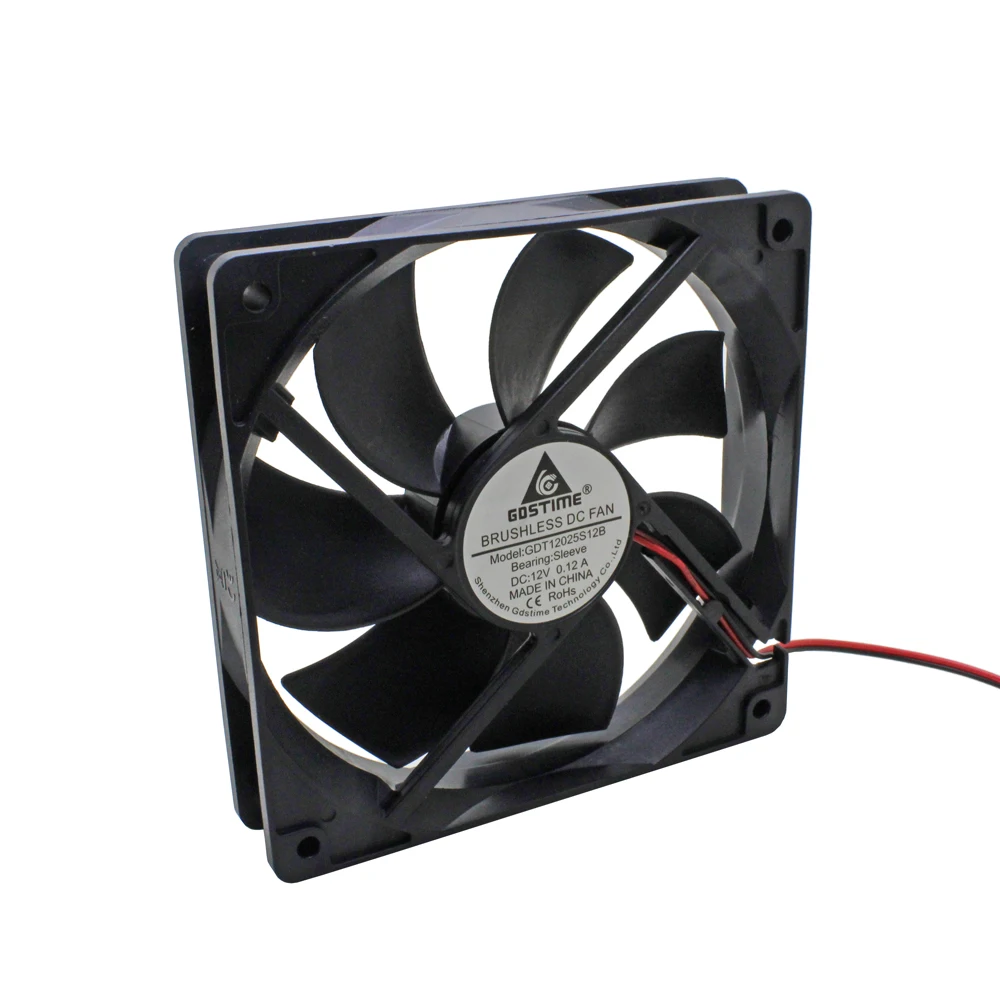 GDSTIME 120x120x25 мм 12025 вентиляторы охлаждение DC 12 В бесщеточный вентилятор охладитель