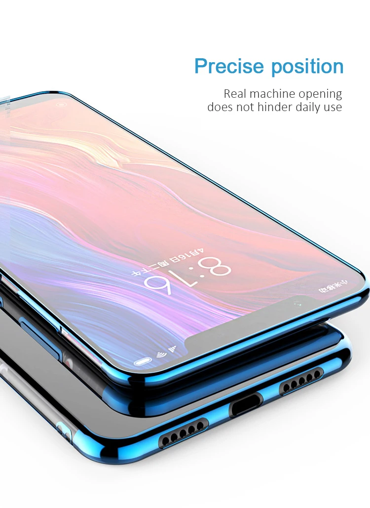 Luxury Brand For Xiaomi Mi 9 Se Xiaomi Mi 8 9 Case Clear Transparent Bumper TPU Silicone Plating Cover For Xiaomi Mi 8 Se Case