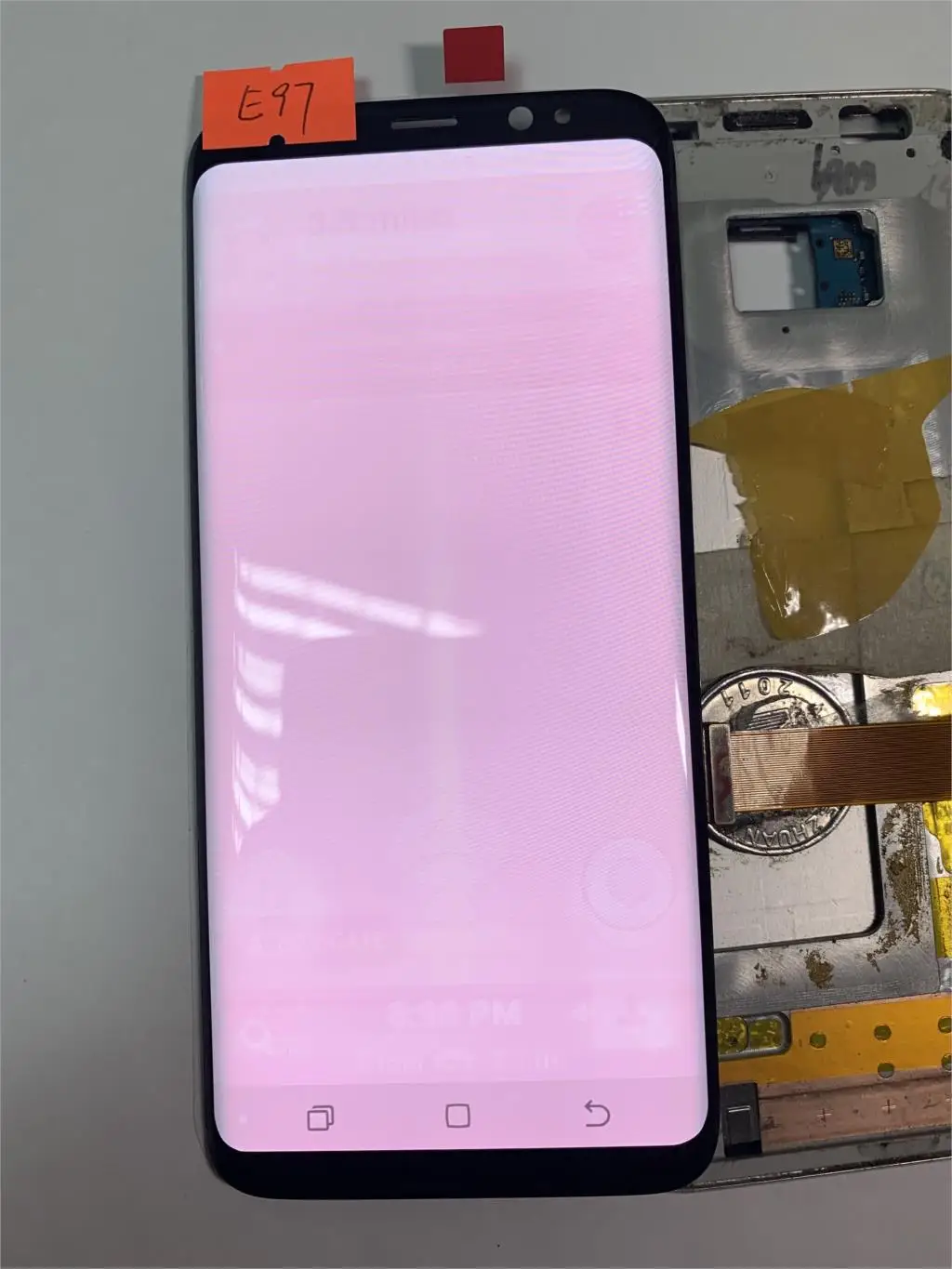 

NO.E97 For Samsung Galaxy S8 G950 G950FD G950F Burn-in shadow Lcd Display Touch Screen Digitizer Super AMOLED Screen