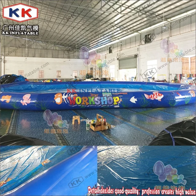 Children Weekends Activities PVC Round Inflatable Pool Family Summer Leisure Cartoon Sea World Pump Up Bath Playing Pool 5