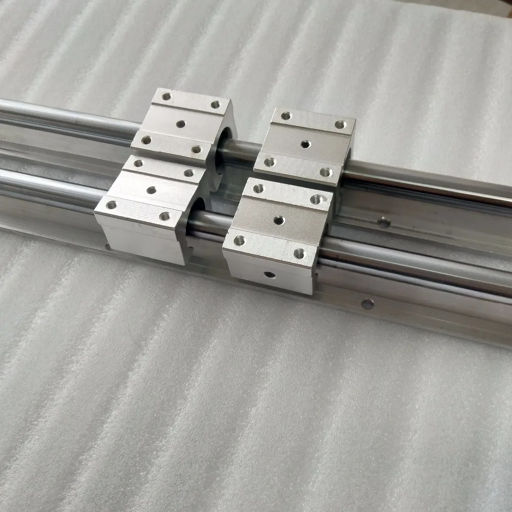 

2pcs SBR20 800mm Supporter Rails + 4pcs SBR20UU Blocks for CNC Linear Shaft Support Rails and Bearing blocks