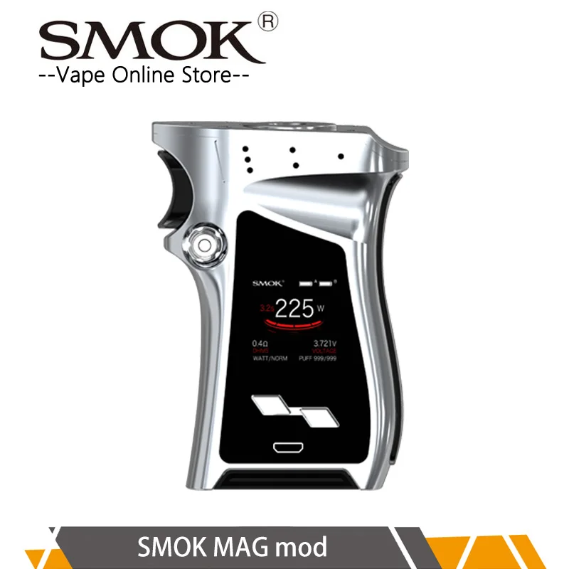 

Clearance SMOK MAG 225W TC Mod box 225w Output VW/TC and MEMORY Mode Gun-handle Vape Mod vs x-priv mod