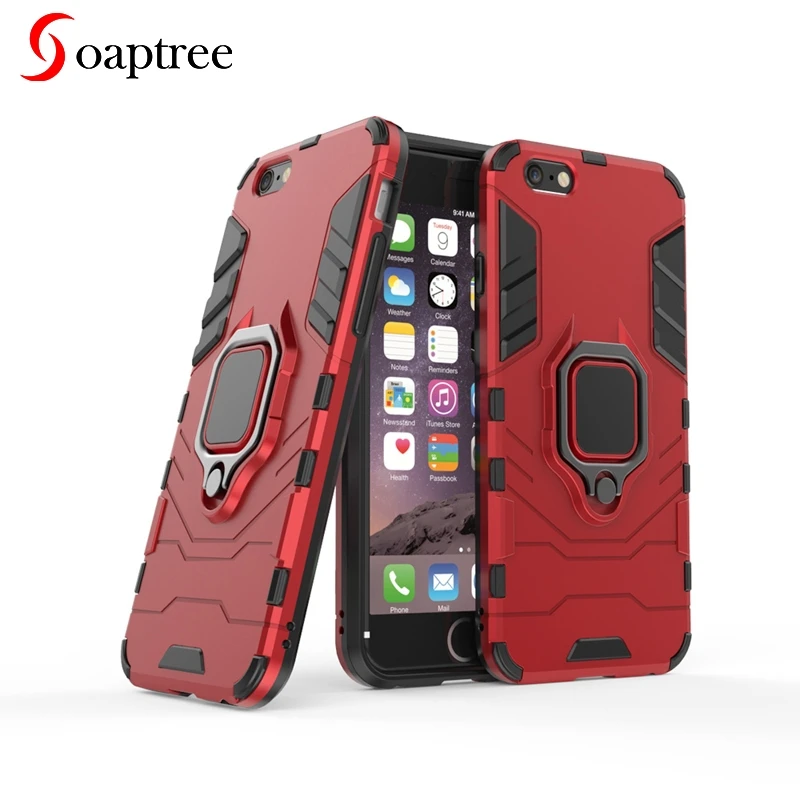 

Armor Cases For Apple iPhone 6 7 8 Plus Case Cover Magnetic Ring For iPhone X XR XS Max 8 7 Plus 6 6S PLUS 55S Case Popsocket