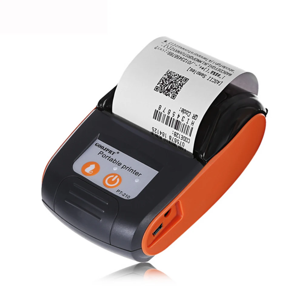 PT210 Portable Wireless Thermal Printer 58MM Bluetooth Thermal Printer