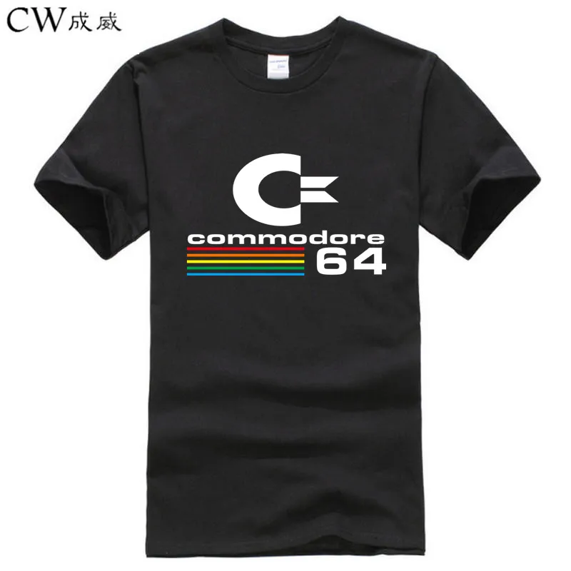 

2018 Summer Commodore 64 T Shirts C64 SID Amiga Retro 8-bit Ultra Cool Design Vinyl T-shirt Mens Clothing With Short Sleeve