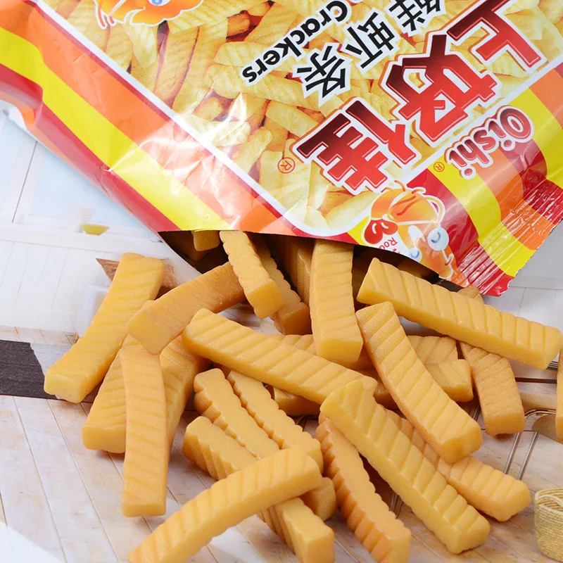 

1 Simulation Prawn Crackers Model Mini Statue Figurine Crafts Ornament Miniatures Phone Pendant Necklace Earring Headwear DIY