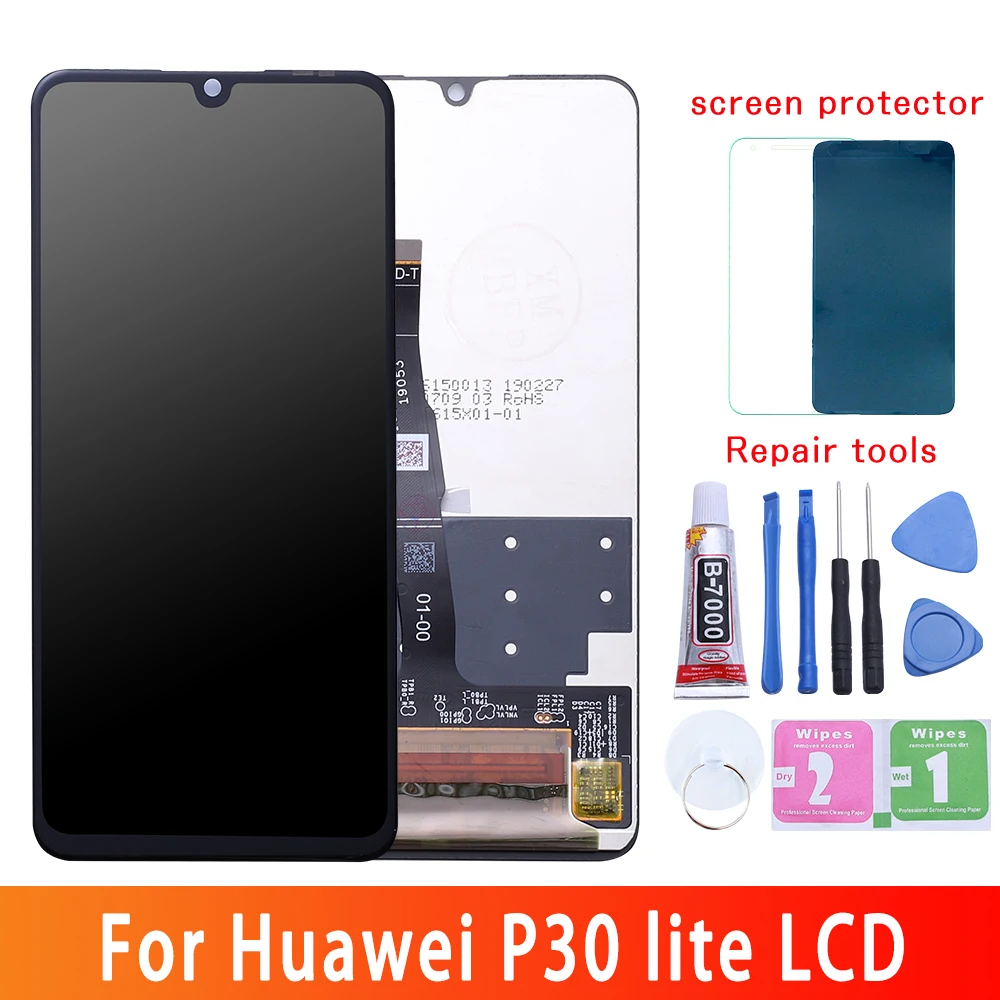 2312*1080 AAA lcd Originale Con Cornice для HUAWEI P30 Lite ЖК-дисплей для HUAWEI P30 Schermo Lite nova 4e MAR-LX1 LX2 A