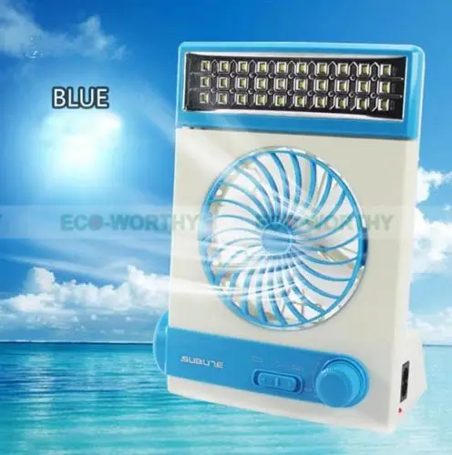 

Solar panel mini fan Rechargeable Solar Or Ac Charged Combo Fan with LED Lantern Light & Flashlight