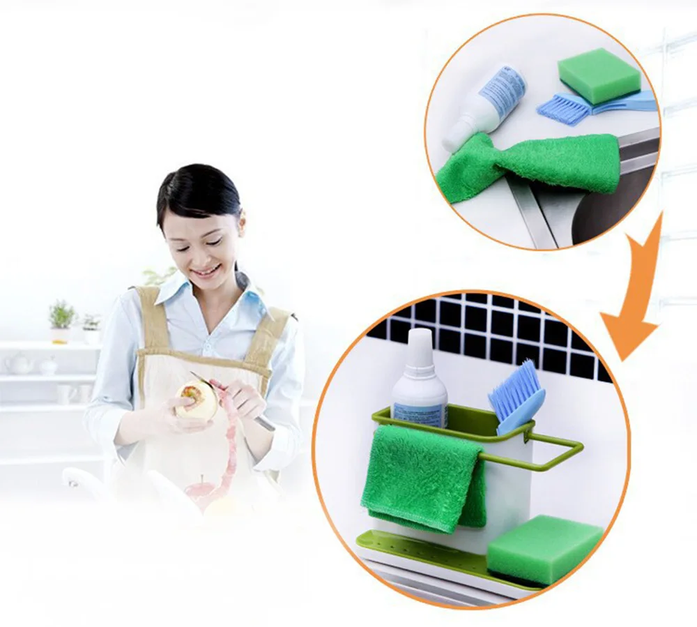 lohome's New Arrival Sink Draining Brush Sponge Cleaning Cloth Towel