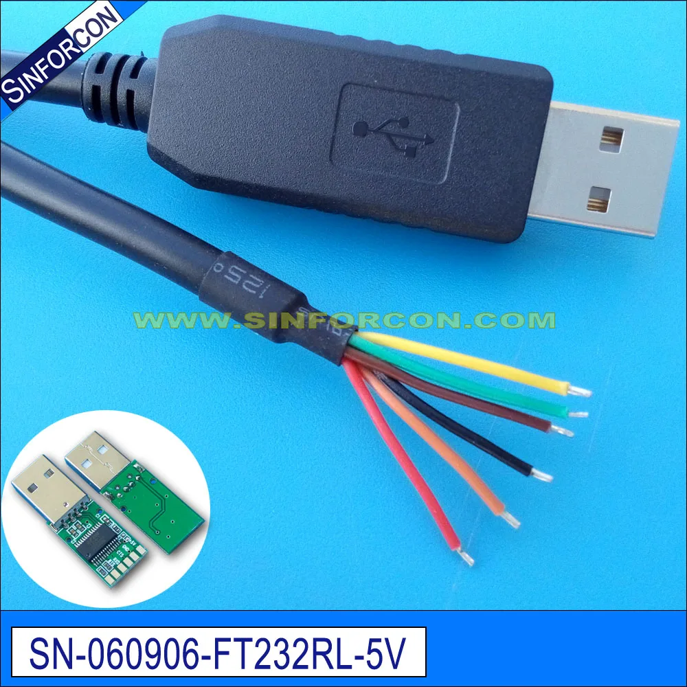 Кабель адаптера win8 win10 для android mac ftdi usb uart ttl 232r 5v we 3v3 we|adapter cable|ttl adapterusb adapter cable |