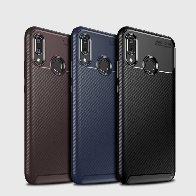 

Luxury Carbon Fiber case for Huawei P10 P20 Lite Nova 3 3i Y5 Y6 2018 Mate 20 Lite Honor 8X max 7A Silicone TPU Cover