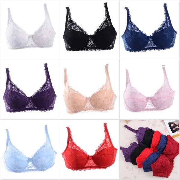 Women's Sexy Push Up Underwire Lace Bra Variations 1