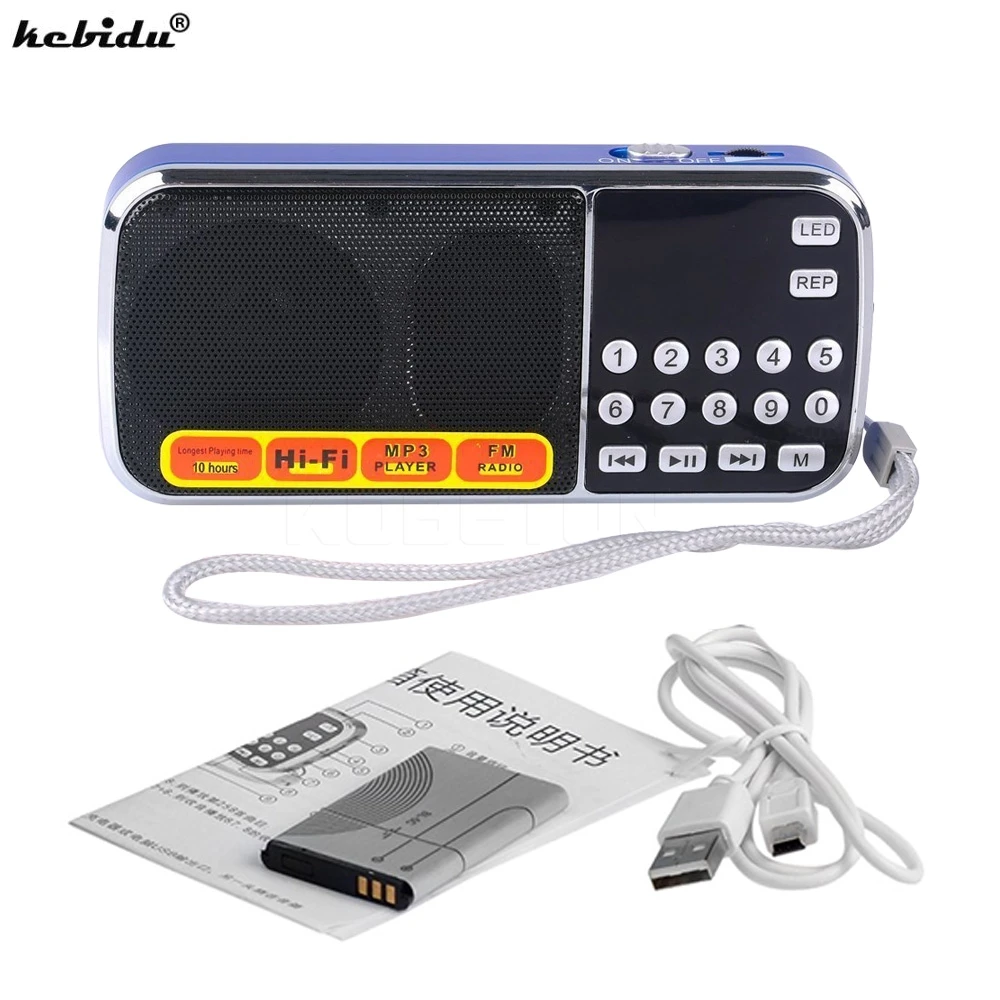 kebidu Fashion L 088 Portable HIFI Mini Speaker MP3 Audio