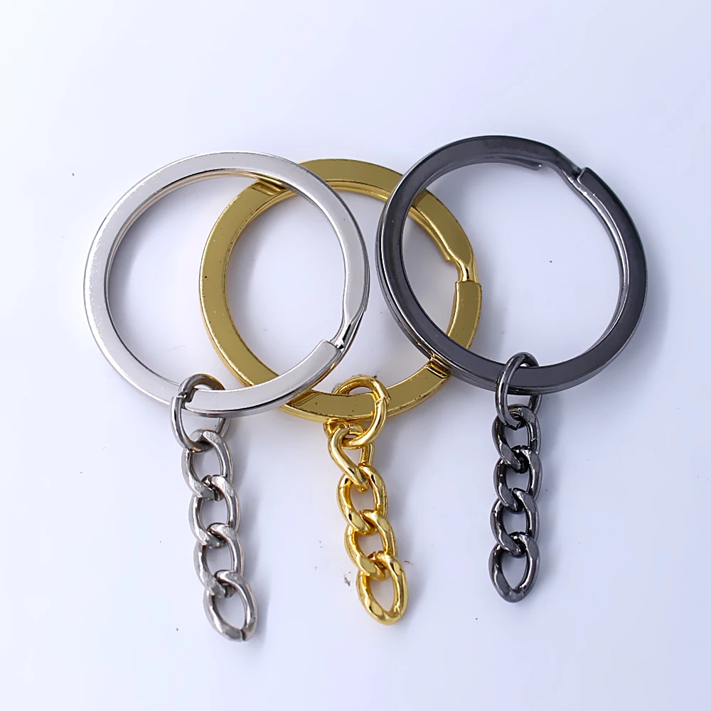 DIY jewelry making chain key ring different color metal key chain DIY jewelry making chain key ring different color metal key chain
