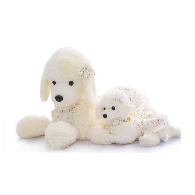 50cm emulational toy plush stuffed white dog dalmatians lying posture artificial animal 1pcs top ...