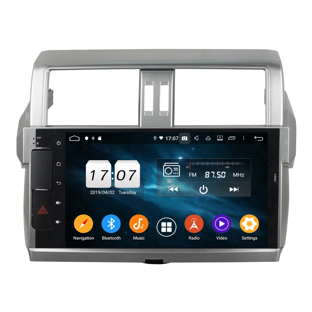 Excellent DSP Android 9 Car DVD Player GPS navigation for Toyota Land Cruiser 150 PRADO 2014 2015 Auto radio Radio head unit tape recorder 5