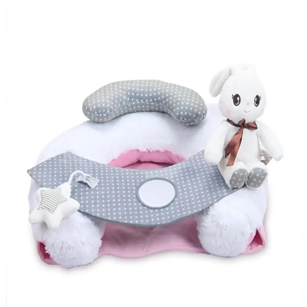 

Cute White Rabbit Infant Baby Seat Children's Plush Toy Baby Infant Sofa Seat Cushion Safety Cushion Sofa Support Sit Chair