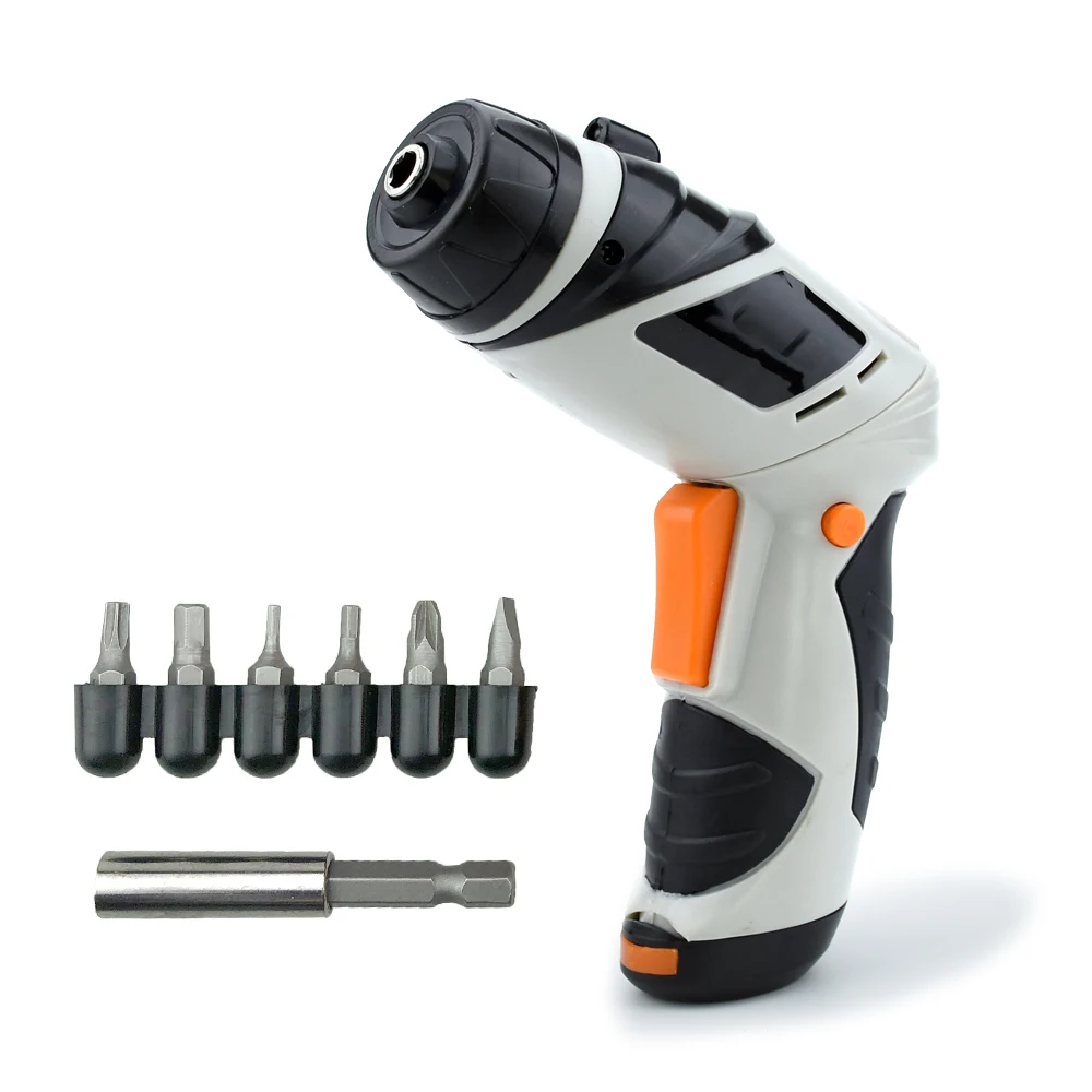 

6V Battery Operated Cordless Screwdriver Household Mini Rotary Wireless Electric Screw Driver Set+Screws
