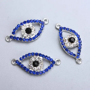 

5pcs/lot Fashion evil eye connectors jewelry accessories findings for evileye charms necklace pendant diy jewelry handmade craft