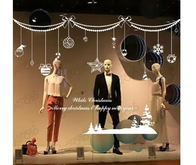 Free Shipping Wholesale Wall Decor Wall Stickers PVC stickers Christmas