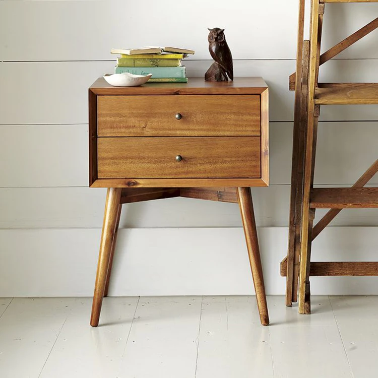 Луи Мода тумбочки современный простой деревянный североамериканский стиль спальня двойной ящик мини-диван