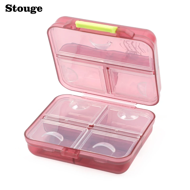

7 Days Pill Case Medicine Storage Tablet Pill Box With Clip Lids Medicine Organizer Pill Case Splitters Storage Dispenser Weekly