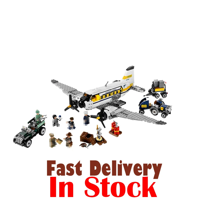 

LEPIN 31003 Peril in Peru Indiana Jones Kingdom of the Crystal Skull Building Blocks Bricks Toys Compatible with legoINGly 7628