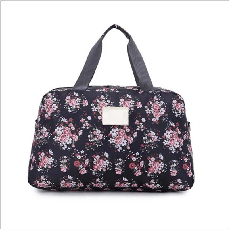 Женская Большая вместительная Цветочная сумка для вещей, сумка прямоугольной формы, спортивная сумка, многофункциональная портативная