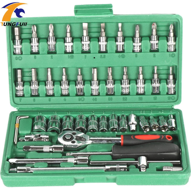 

Tungfull Wrench Set Ratchet Spanner Set Multifunctional Wrench For Car Tool Kit set Of Screwdrivers Combination Tool Screwdriver