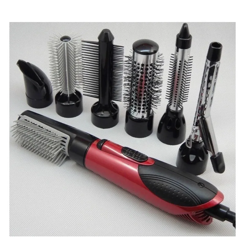 Pro 220 V cabello secador 7 en 1 peine boquilla cepillo de pelo y rizadores  eléctricos pelo que labra la Herramienta #1001|styling tools|styling  brushhair styling brushes - AliExpress
