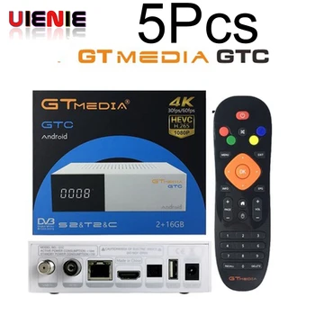 

5Pcs [Genuine] GTC decoder DVB-S2 DVB-C DVB-T2 ISDB-T Amlogic S905D android 6.0 TV BOX 2GB 16GB BT4.0 Satellite Receiver tv box