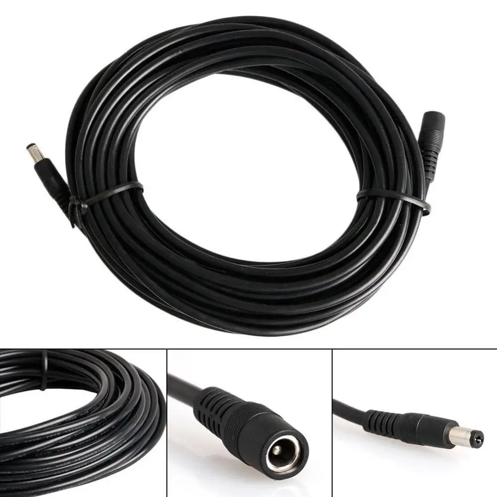 10M DC Power Extension Cable DC Jack Female to Male Plug Cable Adapter