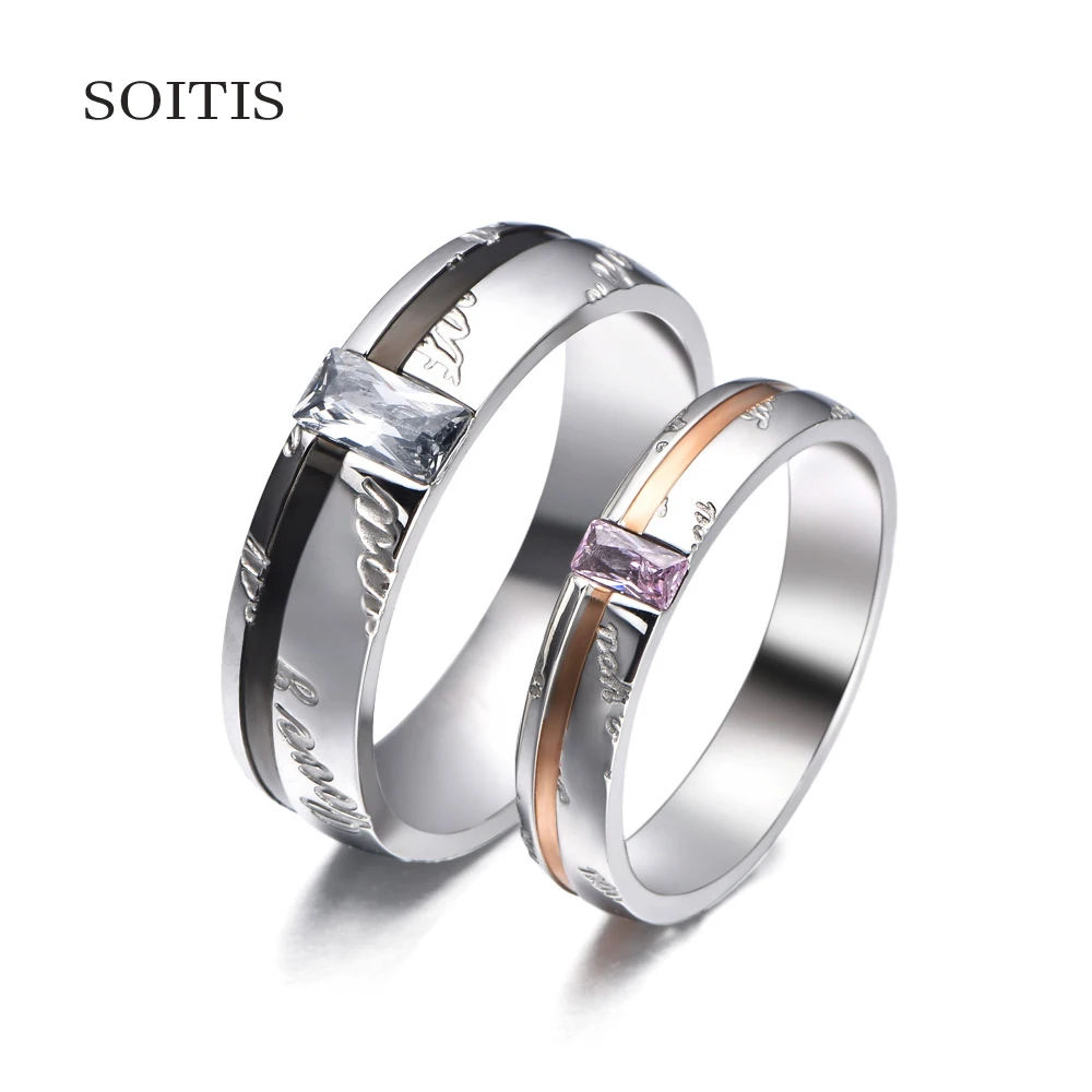 Buy SOITIS Stainless Steel Unisex Ring Men Women