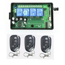 AC 85V 110V 220 V 4Ch 10A беспроводное реле RF 220 V дистанционное управление переключатель умный дом гетеродинный передатчик приемник