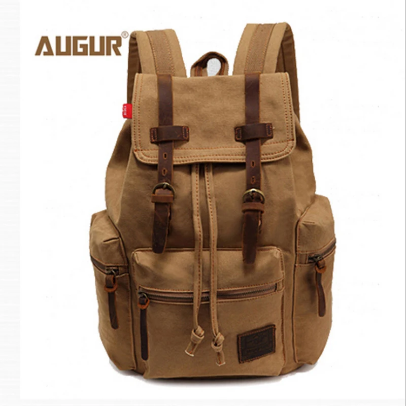 

New Casual Canvas Men Backpack Retro Vintage Male Students School Bags Outdoor Man Women Shoulder Bags