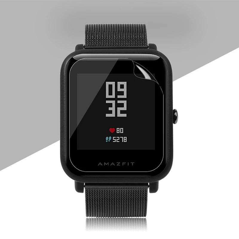 2 шт Защитная пленка из термополиуретана для Xiaomi Huami Amazfit Bip BIT PACE Lite умная Защитная пленка для часов пленка