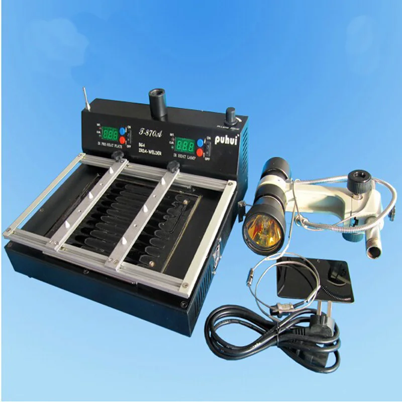 PUHUI T 870A 1000W BGA наладочная станция IRDA сварочный инфракрасный паяльный компьютер