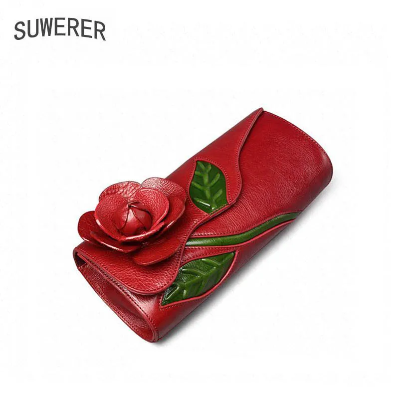 

SUWERER 2019 new ladies leather shoulder messenger bag high leather luxury ladies clutch bag designer bag
