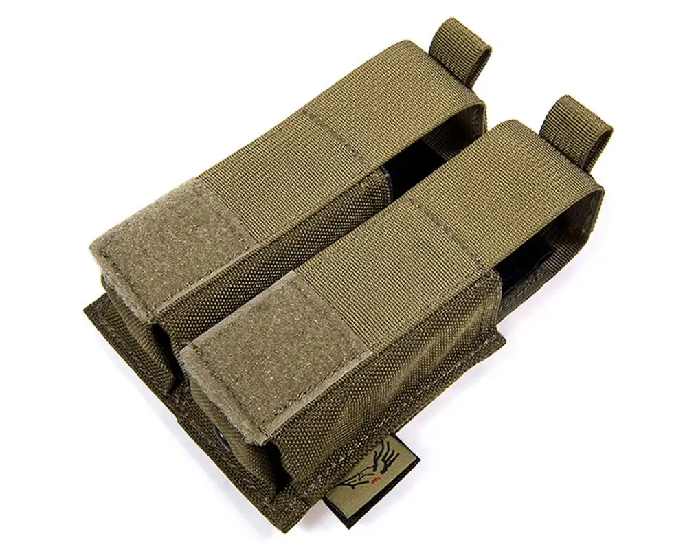 FLYYE MOLLE двойной 9 мм Пистолет подсумок Ver. hp двойная кассета выстроились CORDURA PH-P008