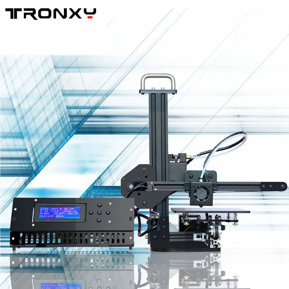 

Tronxy New Reprap i3 3D Printer diy kits 150*150*150mm Heatbed ABS PLA Using with free filaments 8GB SD Card as gift
