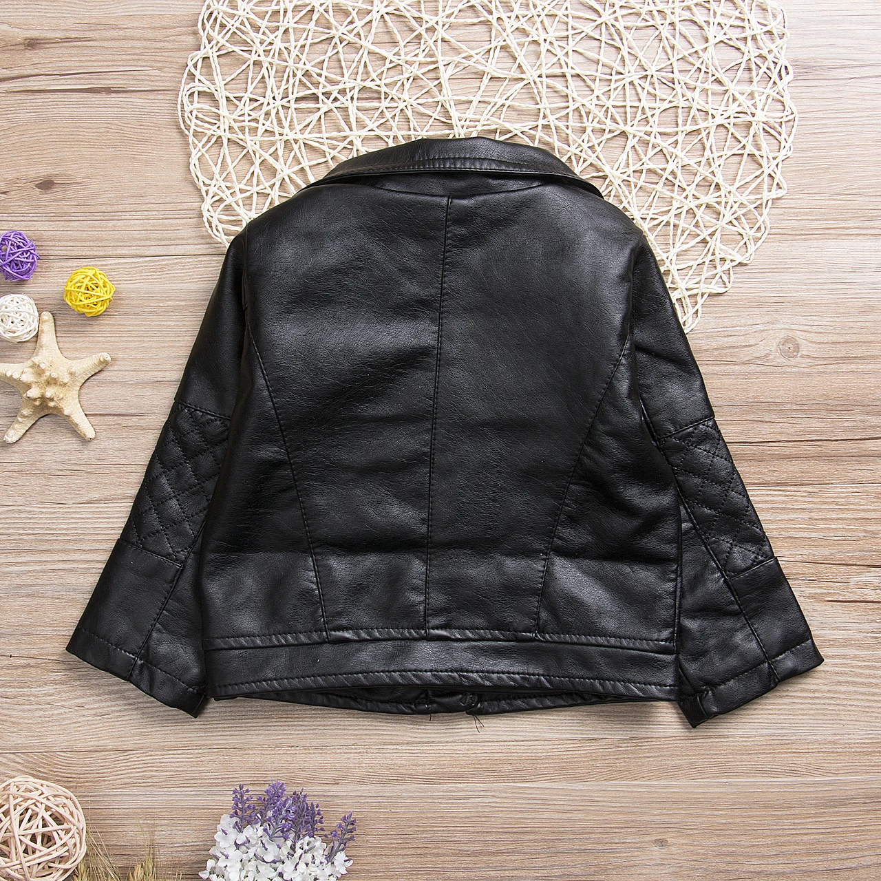 Куртка детская демисезонная из ПУ кожи с длинным рукавом|kids overcoat|girls overcoatgirls leather