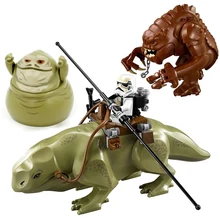 Одиночная Rancor Звездные войны блоки Строительные блоки Звездные войны Набор моделей мультфильм игрушки для детей Dewback фигурка Jabba модель